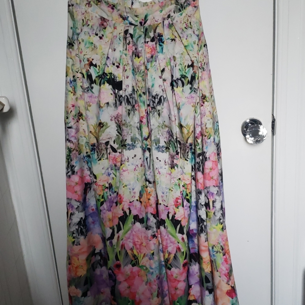 Floweral Floor Length Skirt